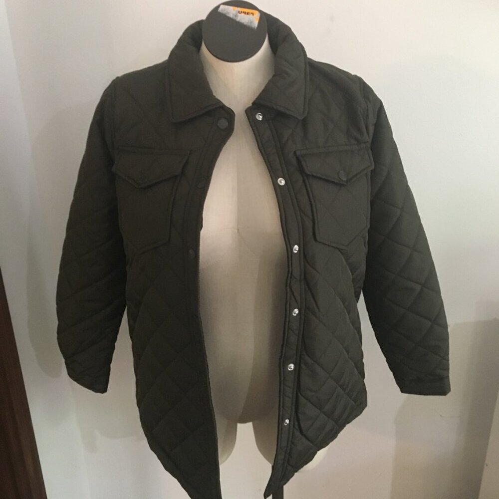 Urban Republic Army Green Padded Coat Size Large NWT